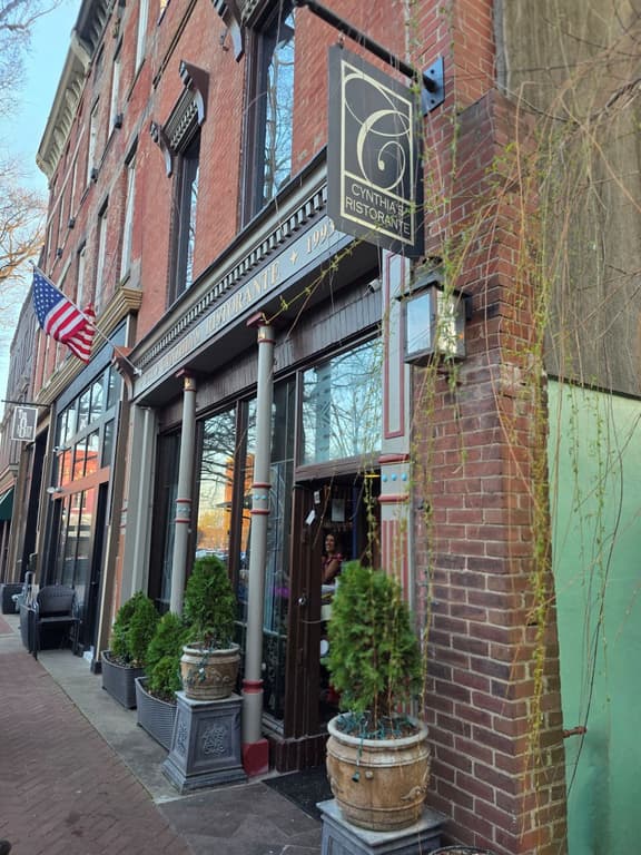 the front of cynthia's ristorante